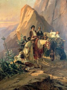 Erinnerungen an die Reise von Paris nach Cadiz - Alexandre Dumas Père in Spanien, 1830 von Pierre François Eugène Giraud