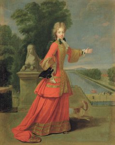 Marie-Adelaide de Savoie (1685-1712) in Jagdkleidung, ca. 1704 von Pierre Gobert