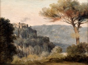 Das Dorf Nemi, spätes 18. frühes 19. Jahrhundert von Pierre Henri de Valenciennes