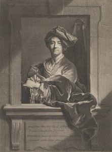 Porträt von Hyacinthe Rigaud, 1721 von Pierre Imbert Drevet