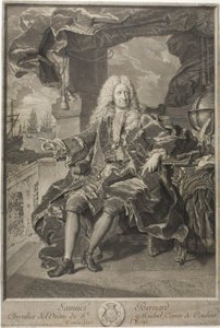 Porträt von Samuel Bernard, Staatsrat von Pierre Imbert Drevet
