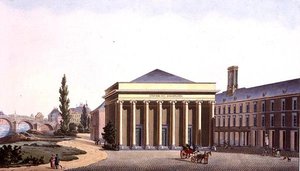Palast der Universität von Lüttich, aus 