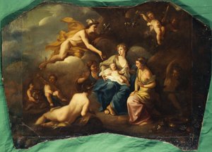 Die Geburt des Bacchus, ca. 1720 von Pierre Jacques Cazes