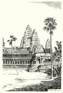 Die Türme von Angkor Wat von Pierre Jeannerat de Beerski