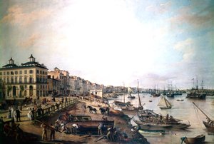 Der Hafen von Bordeaux, Frankreich, 1804
