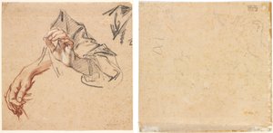 Studie von Händen (recto); Skizze einer Hand (verso)