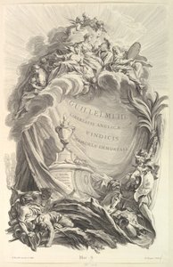 Frontispiz für das Grab von Wilhelm III von Pierre Louis de Surugue