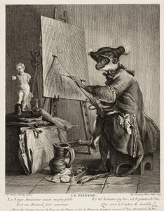 Der Affenmaler von Pierre Louis de Surugue