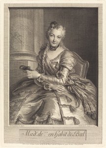 Mme. de M ... im Ballkleid