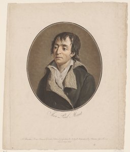 Porträt von Jean Paul Marat von Pierre Michel Alix
