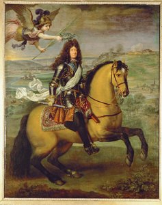 Ludwig XIV. zu Pferd, von Sieg gekrönt von Pierre Mignard