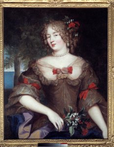 Madame de Sevigne: Porträt von Francoise Marguerite de Sevigne, Gräfin von Grignan (1648-1705), Tochter von Marie de Rabutin-Chantal, Marquise von Sevigne (1626-1696). Gemälde von Pierre Mignard (1612-1695)