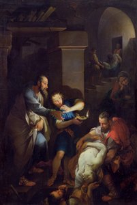 Das Begräbnis von Tobit durch seine Landsleute, 1733 von Pierre Parrocel
