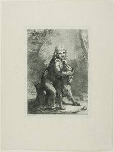 Junge mit einem Hund von Pierre Paul Prud