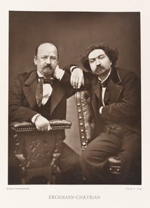 Emile Erckmann und Charles Chatrain von Pierre Petit