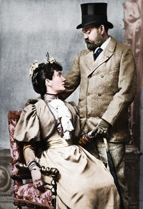 Emile Zola und Jeanne Rozerat, ca. 1890, 1939