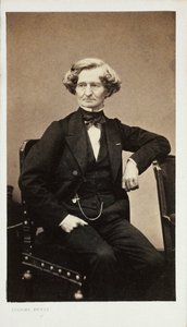 Porträt des Komponisten Hector Berlioz