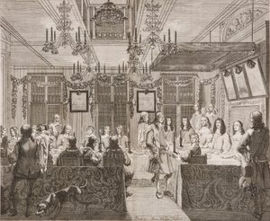 König Karl II. speist mit Lucy Walter
