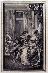 Le Magnifique - in „Erzählungen und neue Verse“ von Jean La Fontaine. 1776. Illustration von P.P. Choffard. von Pierre Philippe Choffard