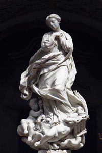 Die Unbefleckte Empfängnis, Santa Maria Immaculata auf dem Altar der szenografischen Kapelle platziert von Pierre Puget