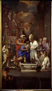 Die Taufe Konstantins (Konstantin I. der Große, 270-337) von Pierre Puget