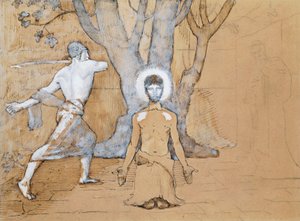 Studie zur Enthauptung von Johannes dem Täufer von Pierre Puvis de Chavannes