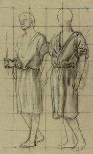 Studie von zwei stehenden Figuren
