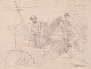 Der arme Fischer von Pierre Puvis de Chavannes