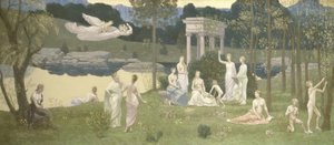Der heilige Hain, geliebt von den Künsten und den Musen, 1884-1889 von Pierre Puvis de Chavannes