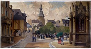 Der Kälbermarkt am Place St Sauveur, Dinan