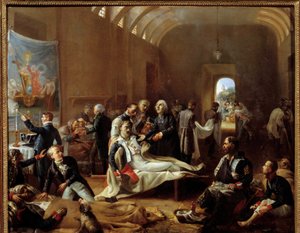 Eine Ambulanz während des Frankreichfeldzugs 1814 (Gemälde von Pierre Vigneron, 1814) von Pierre Roch Vigneron