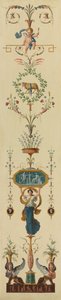 Dekoratives Paneel, 1790er Jahre von Pierre Rousseau