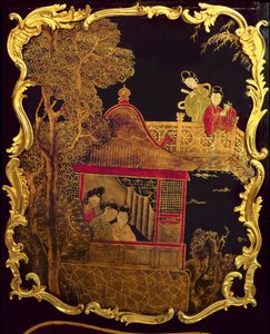 Seitenpaneel einer Louis XV Kommode, ca. 1745