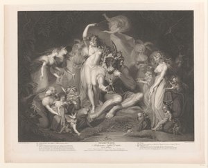 Titania und Bottom umgeben von Figuren von Pierre Simon (II)
