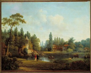 Das Dorf des kleinen Trianon in Versailles von Pierre Wallaert
