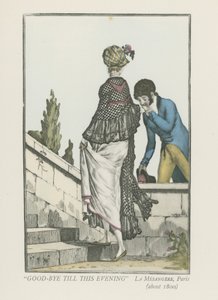 Auf Wiedersehen bis heute Abend (um 1800) von Pierre de La Mesangere