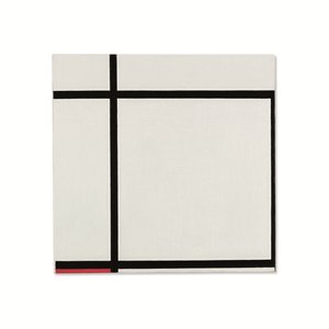 Komposition II, mit Rot von Piet Mondrian