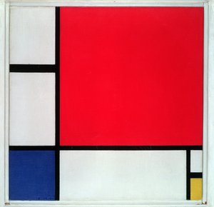 Komposition Nr. II, in Rot, Blau und Gelb von Piet Mondrian