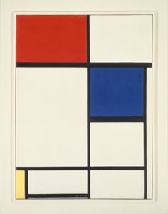 Komposition mit Blau, Rot und Gelb
