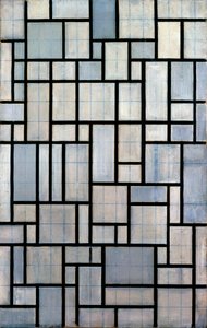 Komposition mit Gitter 2, 1915 von Piet Mondrian