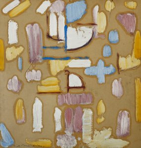 Komposition mit Rosa, Blau, Gelb und Weiß (Kirchenfassade), ca. 1912 von Piet Mondrian
