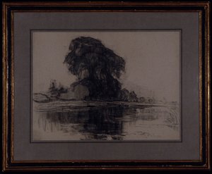 Landzicht Farm: Kompositionsstudie, ca. 1905 von Piet Mondrian