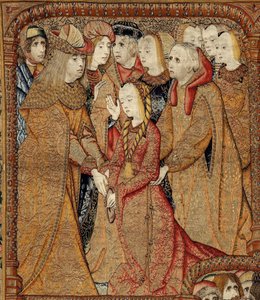 Triumphe der Mutter Gottes oder Panos de Oro, ca. 1500-02 (Wandteppich)