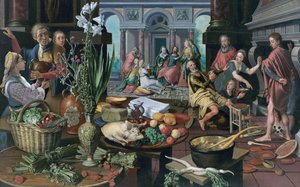 Christus im Haus von Martha und Maria von Pieter Aertsen