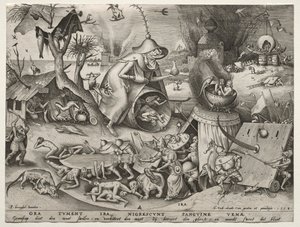Die sieben Todsünden: Zorn von Pieter Bruegel