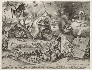 Die sieben Todsünden: Zorn von Pieter Bruegel the Elder