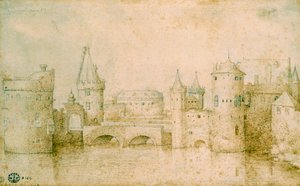 Ansicht der alten Befestigungen von Amsterdam, Niederlande