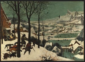 Jäger im Schnee (Winter) von Pieter Brueghel the Elder
