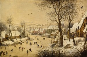 Winterlandschaft mit Vogelfalle von Pieter Brueghel the Elder