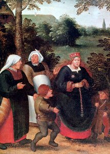 Der Brautzug, um 1584-1638 von Pieter Brueghel the Younger